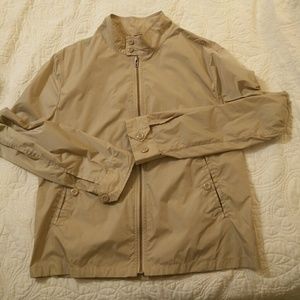 Club Monaco Beige Windbreaker Bomber Jacket